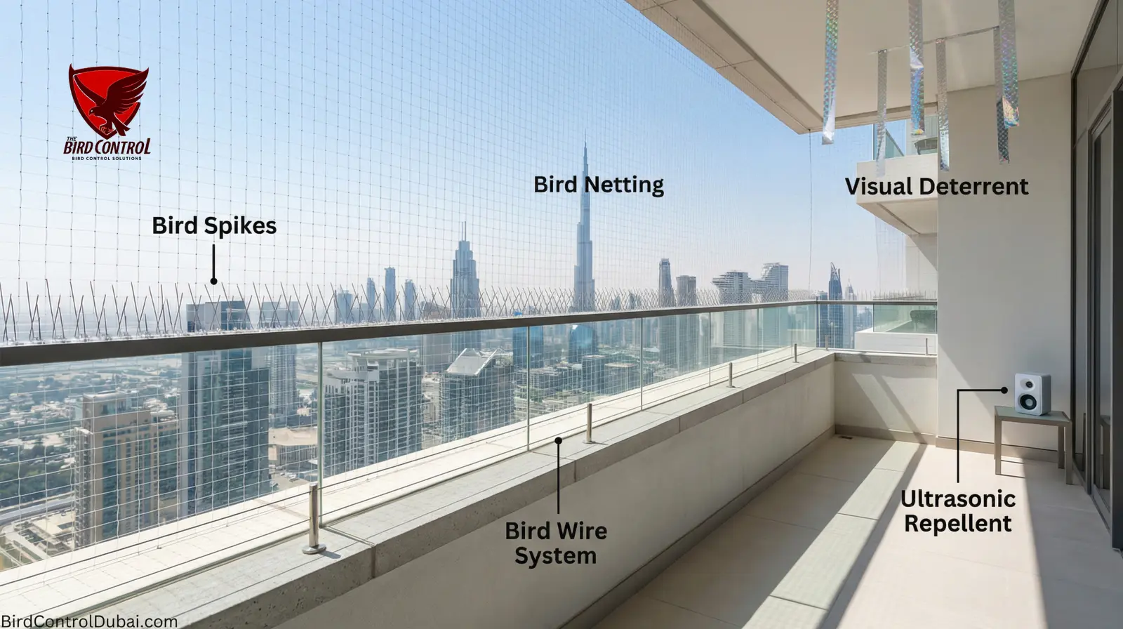 You are currently viewing How to Get Rid of Birds on  Balcony: Effective Solutions for Dubai Homes