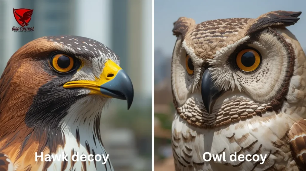 Hawk decoy and Owl decoy
bird decoy in dubai