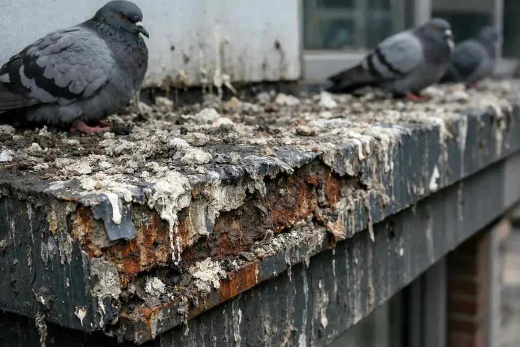feral pigeons