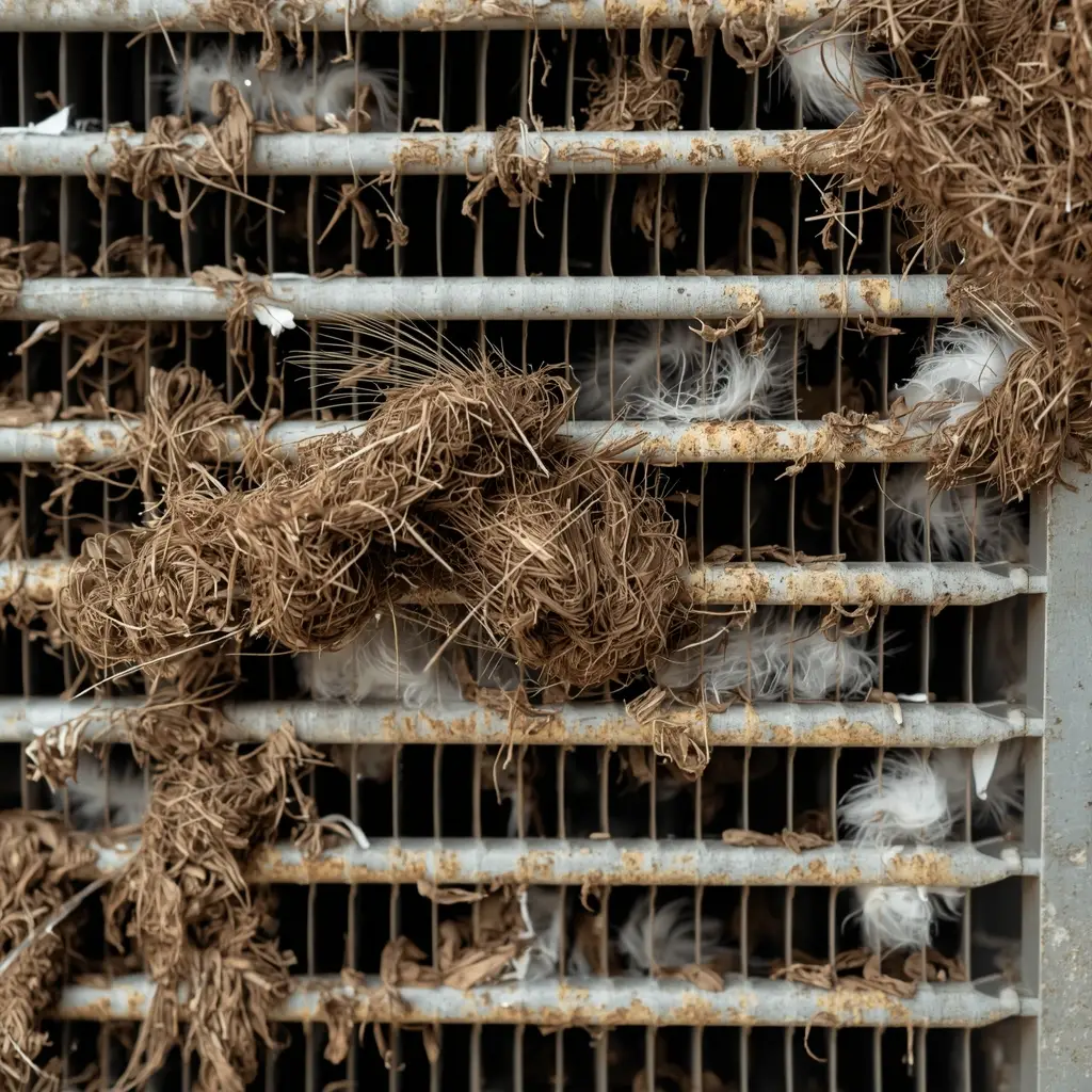 bird dropping on AC