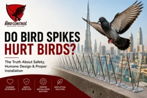 Read more about the article Do Bird Spikes Hurt Birds? The Truth About Humane Bird Control