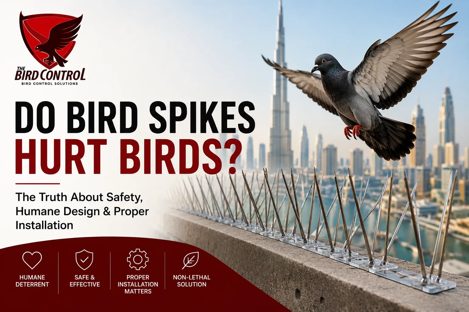 You are currently viewing Do Bird Spikes Hurt Birds? The Truth About Humane Bird Control