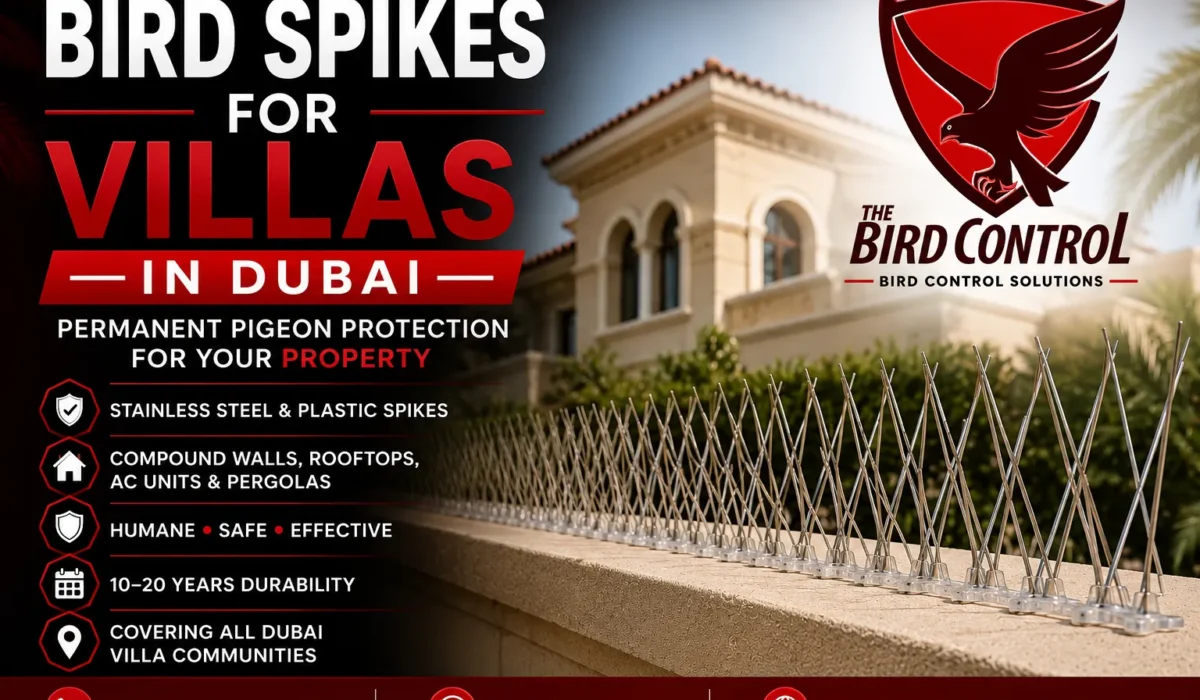 Bird Spikes for Villas in Dubai — Permanent Pigeon Protection for Your Property