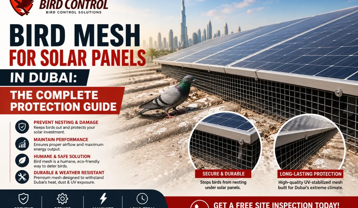 Bird Mesh for Solar Panels in Dubai: The Complete Protection Guide