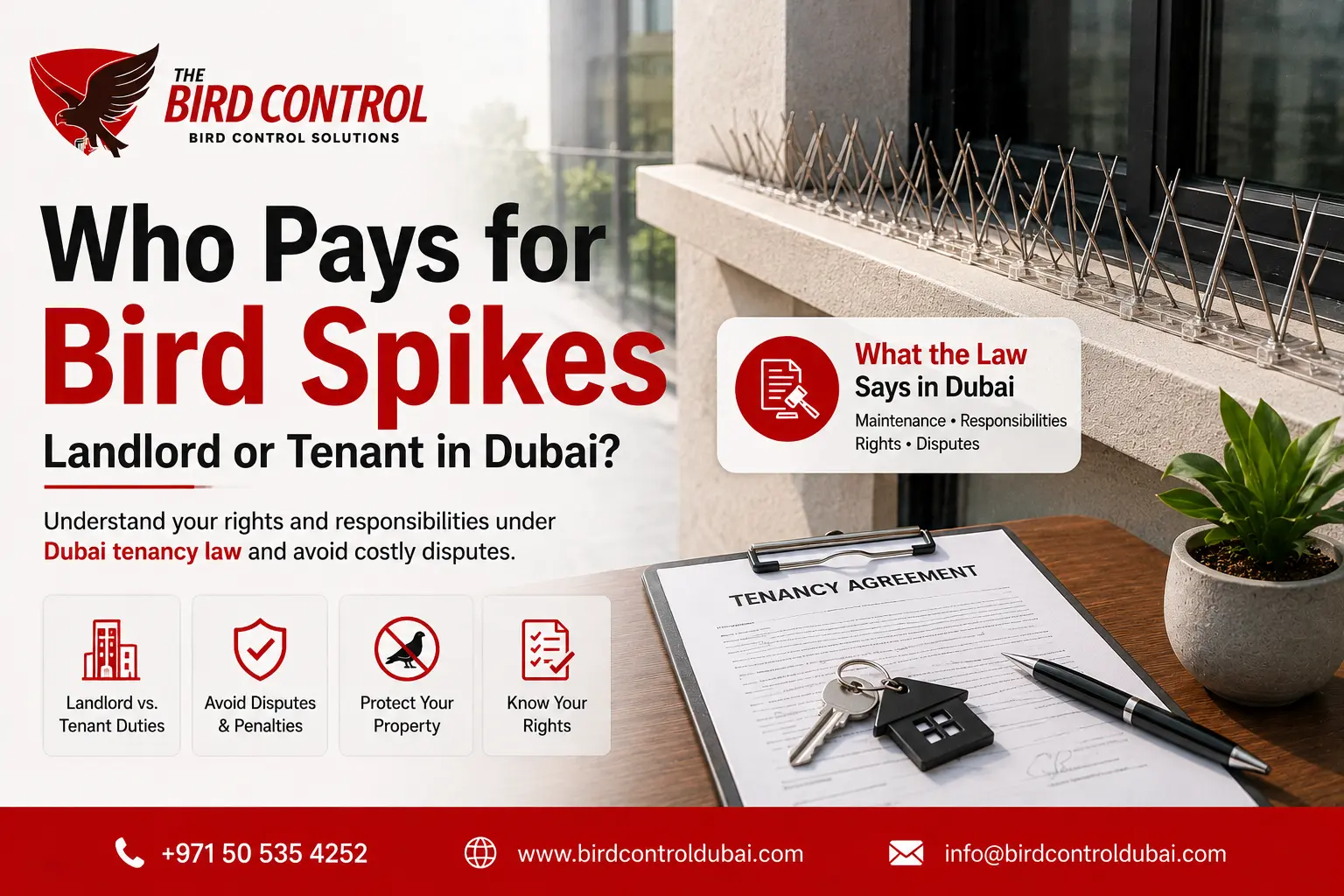 You are currently viewing Who Pays for Bird Spikes  Landlord or Tenant?